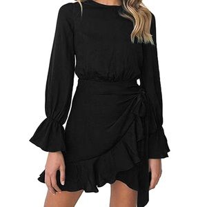 Black Wrap Dress (NWOT)